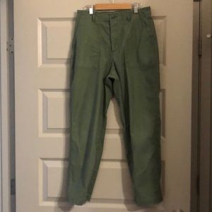 Uniqlo Sz 8 Highwaist Green Pants